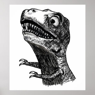 Raiva Meme de T-Rex - poster