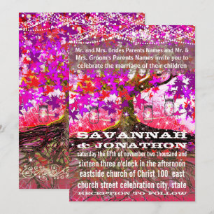 Raízes do Amor Convite para Casamento de Árvore de