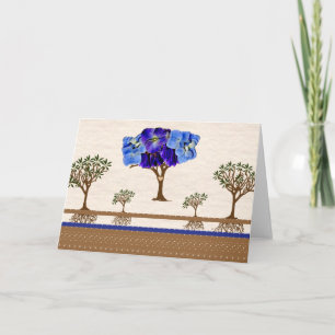 Raizes do cartão de nota do amor