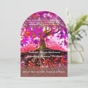 Raízes do Convite para Casamento de Oak Encantado