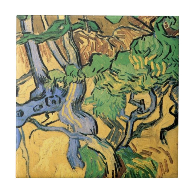 Raízes e Troncos de Árvores por Vincent van Gogh (Frente)