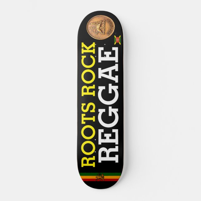 RAÍZES ROCK REGGAE Skateboard (Frente)