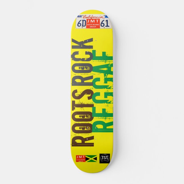 RAÍZES ROCK REGGAE  Skateboard / JMT EUA Skateboar (Frente)