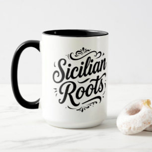 Raízes Sicilianas – Caneca Elegante do Patrimônio 