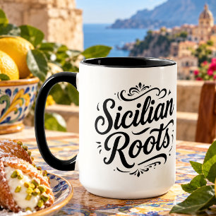 Raízes Sicilianas – Caneca Elegante do Patrimônio