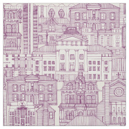 Raleigh NC toile Tecido roxo