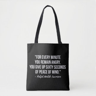 Ralph Waldo Emerson Angry Quote Bolsa