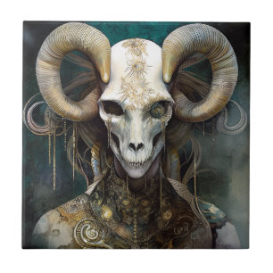 Ram Skull Surreal Fantasy Art
