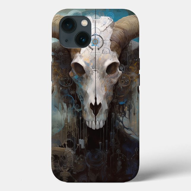 Ram Skull Surreal Fantasy Art (Verso)