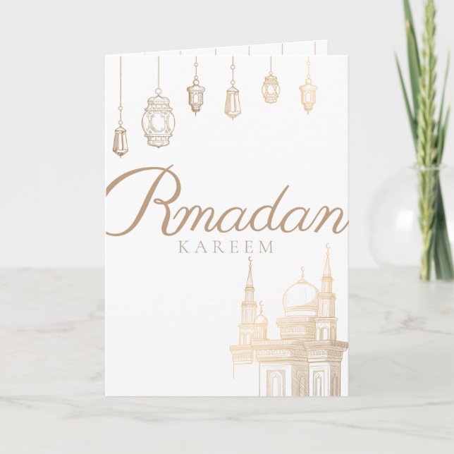 Ramadan Kareem - Cartão de saudação, vale-presente (Frente)