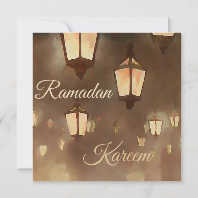 Ramadan Lamps - Placa Plana (Frente)