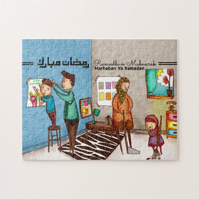 Ramadan Quebra-cabeça Marhaban Ya Ramadan (Horizontal)