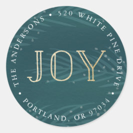 Ramais de inverno | Adesivos de endereços de retor