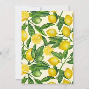 Ramais de limão em verde e amarelo