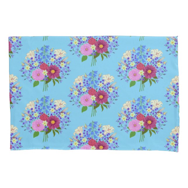 Ramalhete de Flores Azul Claro (Frente)