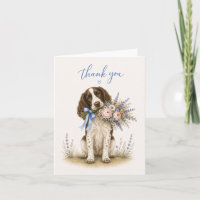 Ramalhete de Flores Springer Spaniel Agradecimento