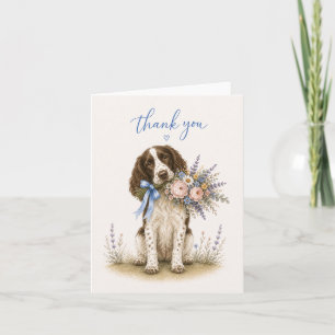 Ramalhete de Flores Springer Spaniel Agradecimento