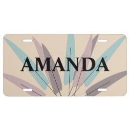 Ramalhete de Folhas Boêmias Pastel Roxo Verde-água