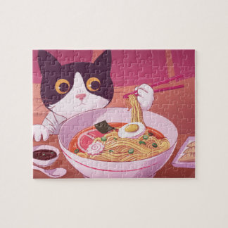 Ramen Cat Quebra-cabeça