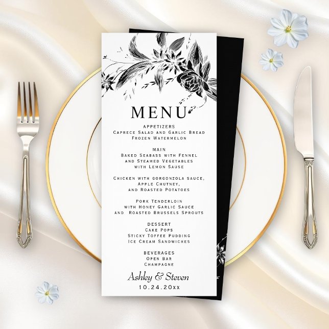 Ramificação com cartão de casamento de flores bran (Criador carregado)