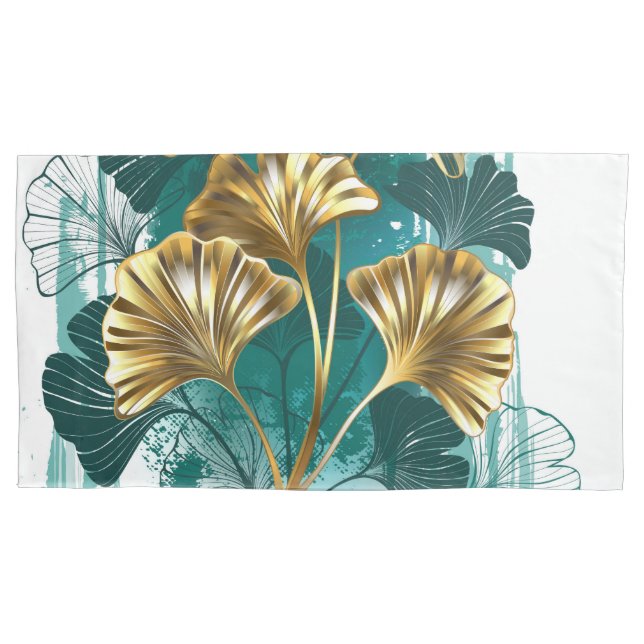 Ramificação com Ouro deixa Ginko Biloba (Frente-Esquerda)