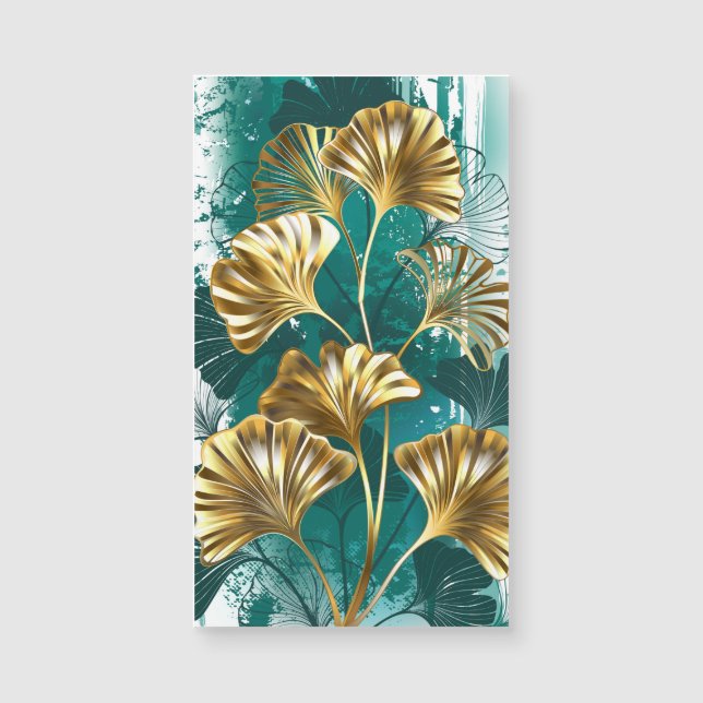 Ramificação com Ouro deixa Ginko Biloba (Frente)