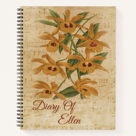 Ramificação da Orquídea Amarela no Diário Bloom