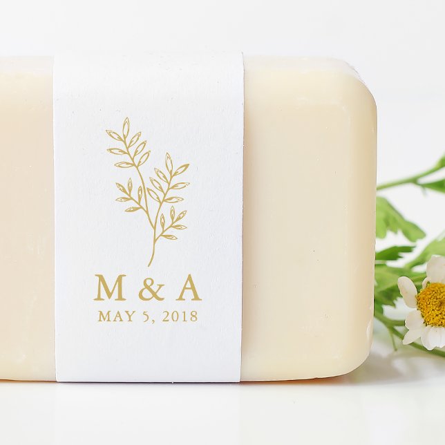 Ramificação Rústica Carimbo de Borracha Monograma  (Criador carregado)