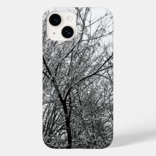 Ramificações B & W da Árvore de Neve Artística