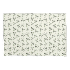 Ramificações verdes amigáveis no creme - padrão pe