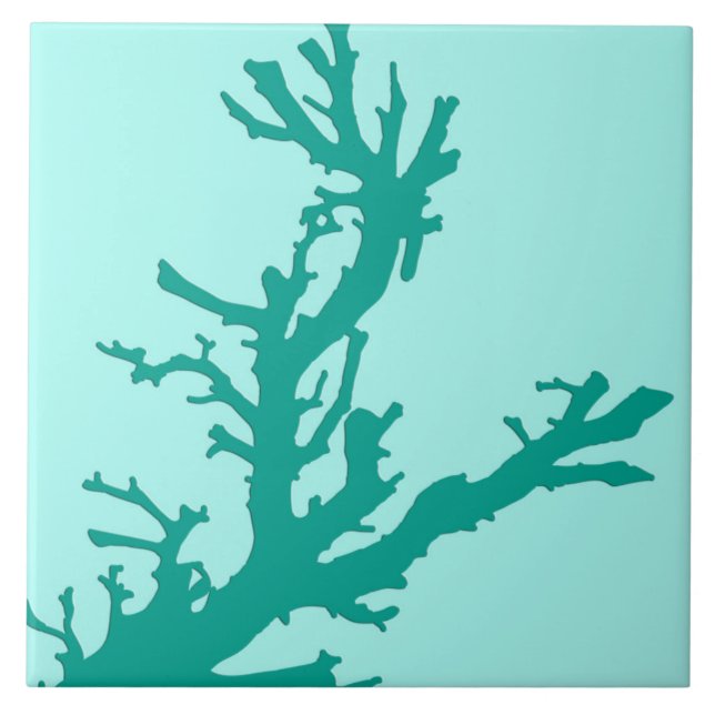 Ramo de coral - turquesa e aqua (Frente)