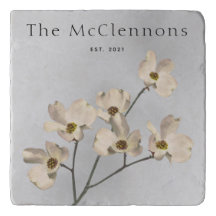 Ramo de Dogwood Fundo de Pedra Personalizado