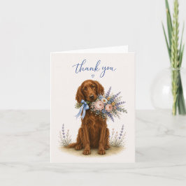 Ramo de Flores Irish Setter Agradecimento