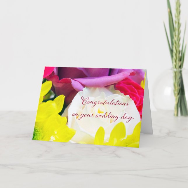 "Ramo de Noiva 1." Cartão de Saudação (Frente)