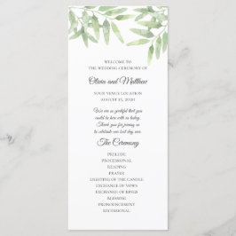 Ramo de Oliva Elegante. Programa de Casamento Simp