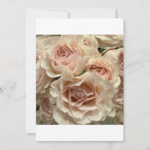 Ramo de Rosa Blush Suave Cartão de Saudação Românt