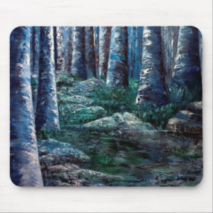 Ramos de Árvore do Mousepad da Floresta Pintada