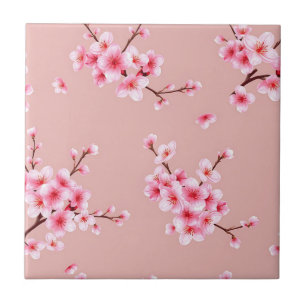 Ramos de Flor de Cerejeira Rosa Padrão