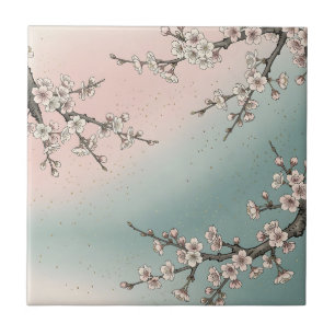 Ramos de Sakura Flor de Cerejeira Rosa Delicada