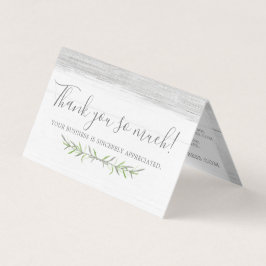 Ramos Rustic Wood & Botanic Leaf Obrigado