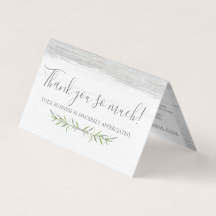 Ramos Rustic Wood & Botanic Leaf Obrigado