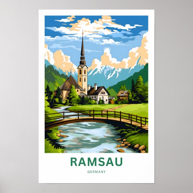 Ramsau Alemanha Viagem Impressão (Frente)