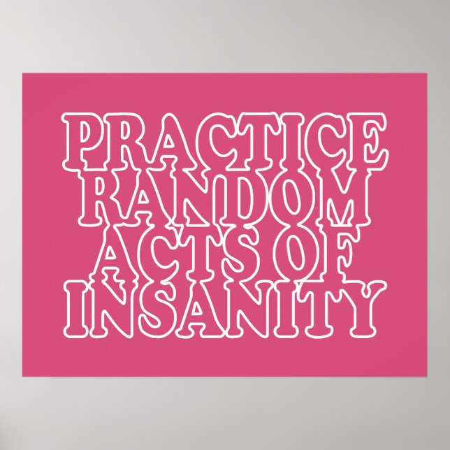 Random Acts of Insanity custom poster (Frente)