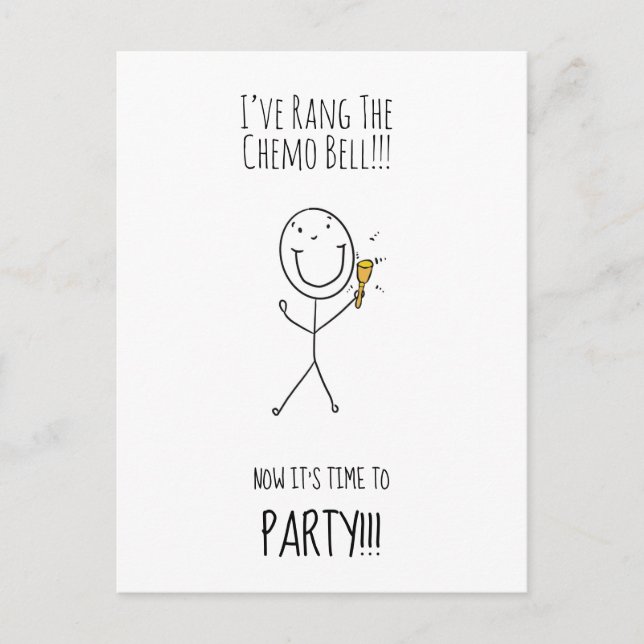 Rang The Chemo Bell Convite de festas (Frente)