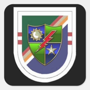 Ranger segundo Bn Beret Flash (antigo) com adesivo