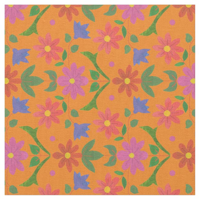 Rangoli Flowers, Bolinhas em Tecido Personalizado  (Detalhe)