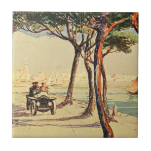 Rapallo, Italia - arte do italiano do vintage