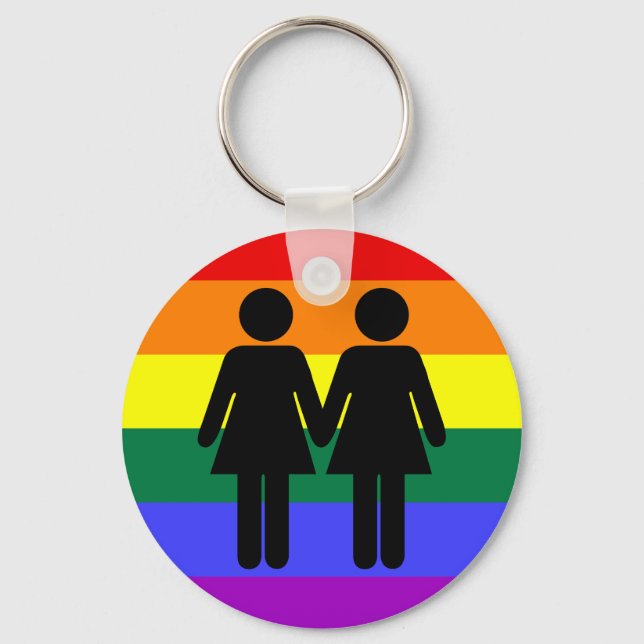Rapariga + Chaveiro Rainbow (Frente)