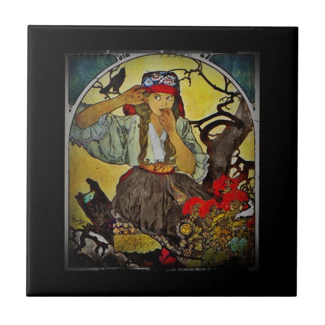 Rapariga com Coro de Professores da Morávia Raven (Frente)