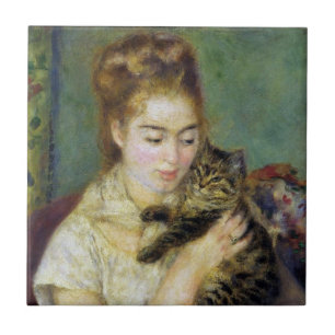 Rapariga com Gato por Renoir